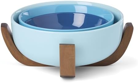 24 Seven Colors Turquoise Porcelain Nesting Bowl Set, 4-Piece