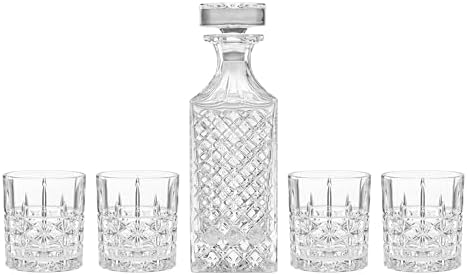 Apollo 5-Piece Whiskey Decanter & Glass Set