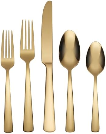 Aptitude Gold 20-Piece 18/0 Silverware Set for 4