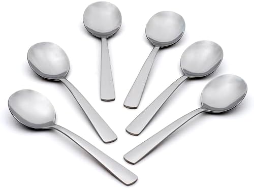 Aptitude Soup Spoons Silverware Set for 6