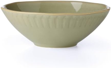 Artisanal Stripe Green Serving Bowl