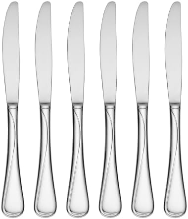 Flight Dinner Knives Silverware Set for 6