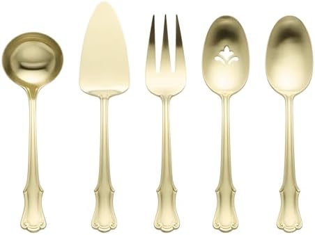 James Street Champagne 5-Piece Silverware Serving Set