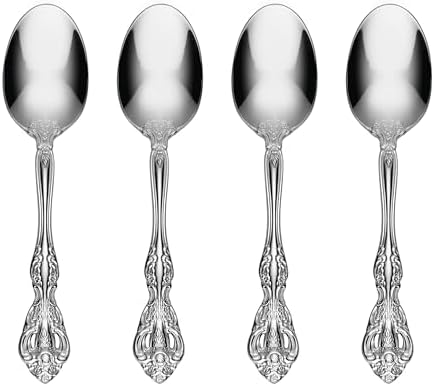 Michelangelo Fine Flatware Dinner Spoons, Set of 4