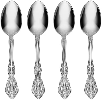 Michelangelo Fine Flatware Teaspoons, Set of 4