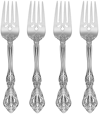 Michelangelo Salad Forks Silverware Set for 4