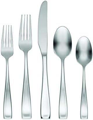 Moda Satin 65-Piece 18/10 Silverware Set for 12