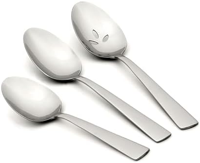 Nocha Everyday Flatware Serving Spoons, Set of 3