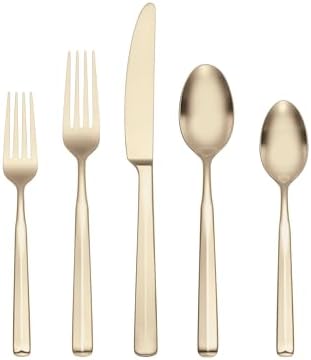Ryder Champagne Satin 20-Piece Silverware Set for 4