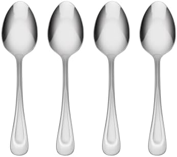 Satin Sand Dune Dinner Spoons Silverware Set for 4