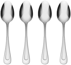 Satin Sand Dune Teaspoons Silverware Set for 4