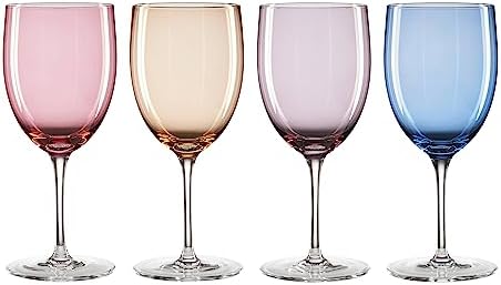True Colors Wine Glasses, Set of 4