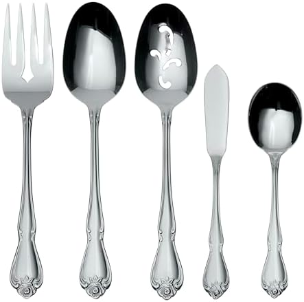 True Rose 5-Piece Everyday Flatware Serving Set