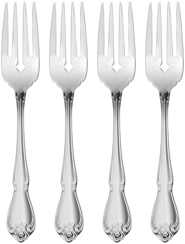 True Rose Salad Forks Silverware Set for 4