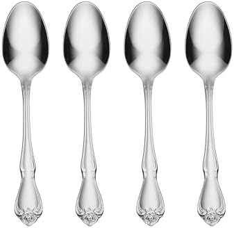 True Rose Teaspoons Silverware Set for 4