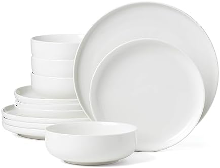 White 24 Seven 12-Piece Dinnerware Set