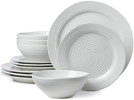 White Ridge 12-Piece Dinnerware Set