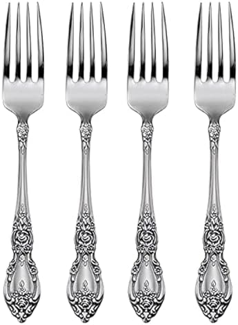 Wordsworth Dinner Forks Silverware Set for 4